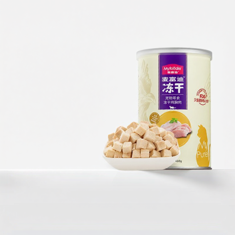 MYFOODIE | Thức Ăn Khô Đông Lạnh Cho Mèo Bao Gồm Thịt Gà và Cá Hồi 400g
