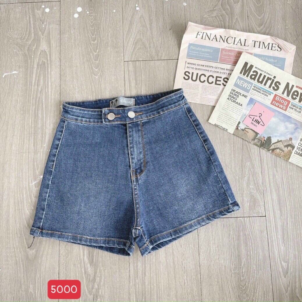 Quần Short Jean Nữ Lưng Cao