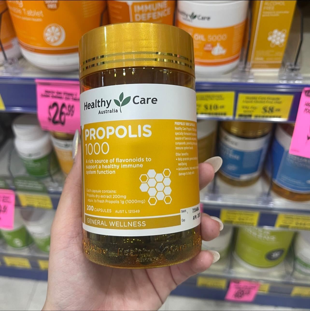 Keo ong healthy care propolis 1000