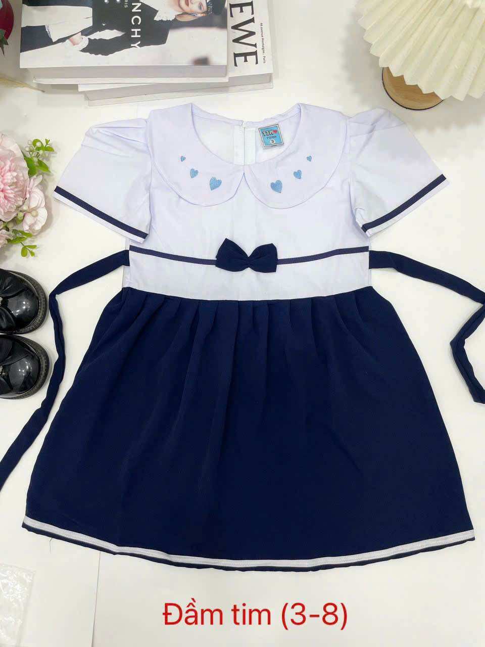 Váy đầm liền cấp 1 tiểu học 14-27 kg