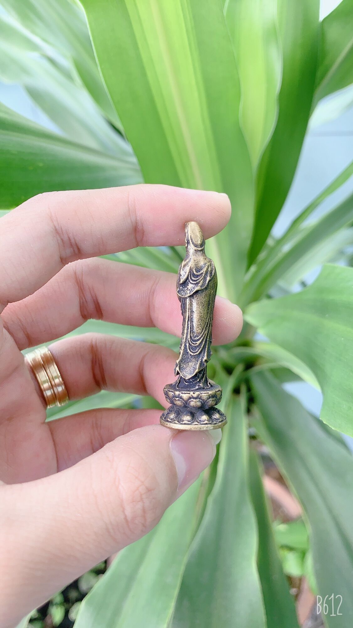 Tượng đồng Phật bà quan âm mini 5 cm