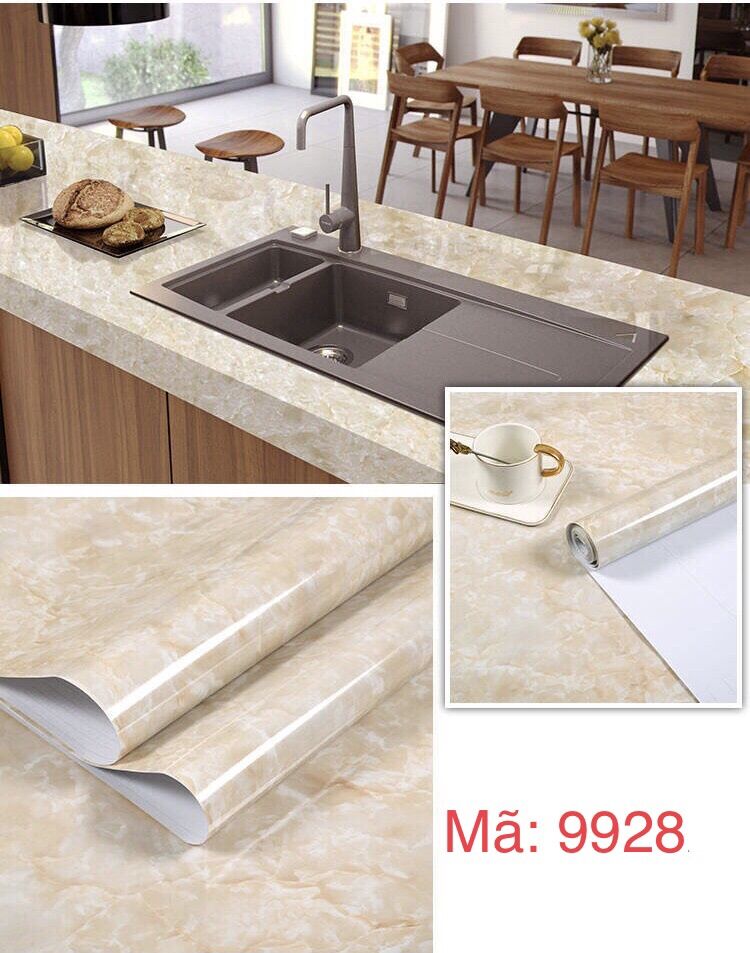 Decal vân đá cẩm thạch cuộn dài 5m x 60cm mã 9928