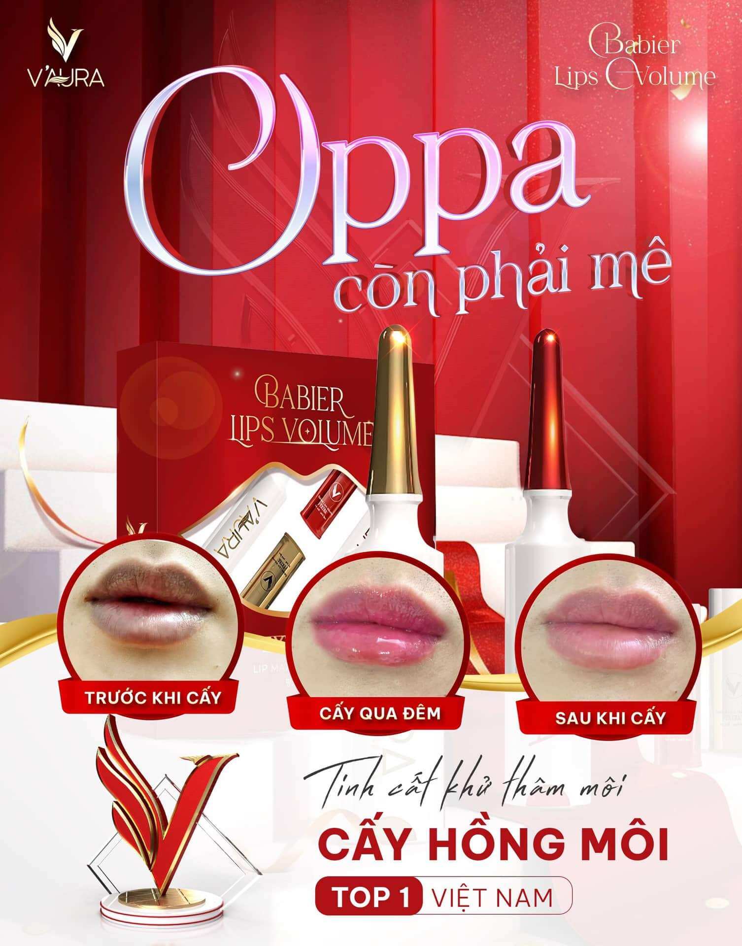 SERUM CẤY MÀU MÔI VAURA V3 (mẫu mới)