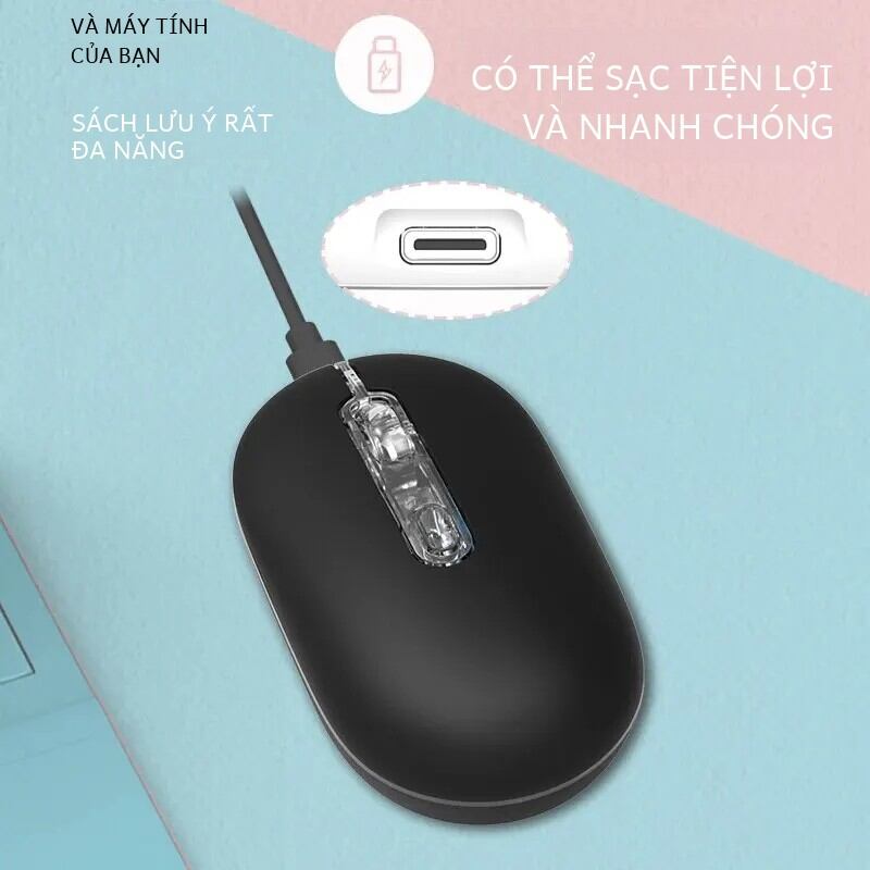 Itly Sạc Chuột Bluetooth Không Dây 1 Chiếc USB 2.4G Cho Android Windows Máy Tính Bảng Laptop Notebook Ipad Di Động