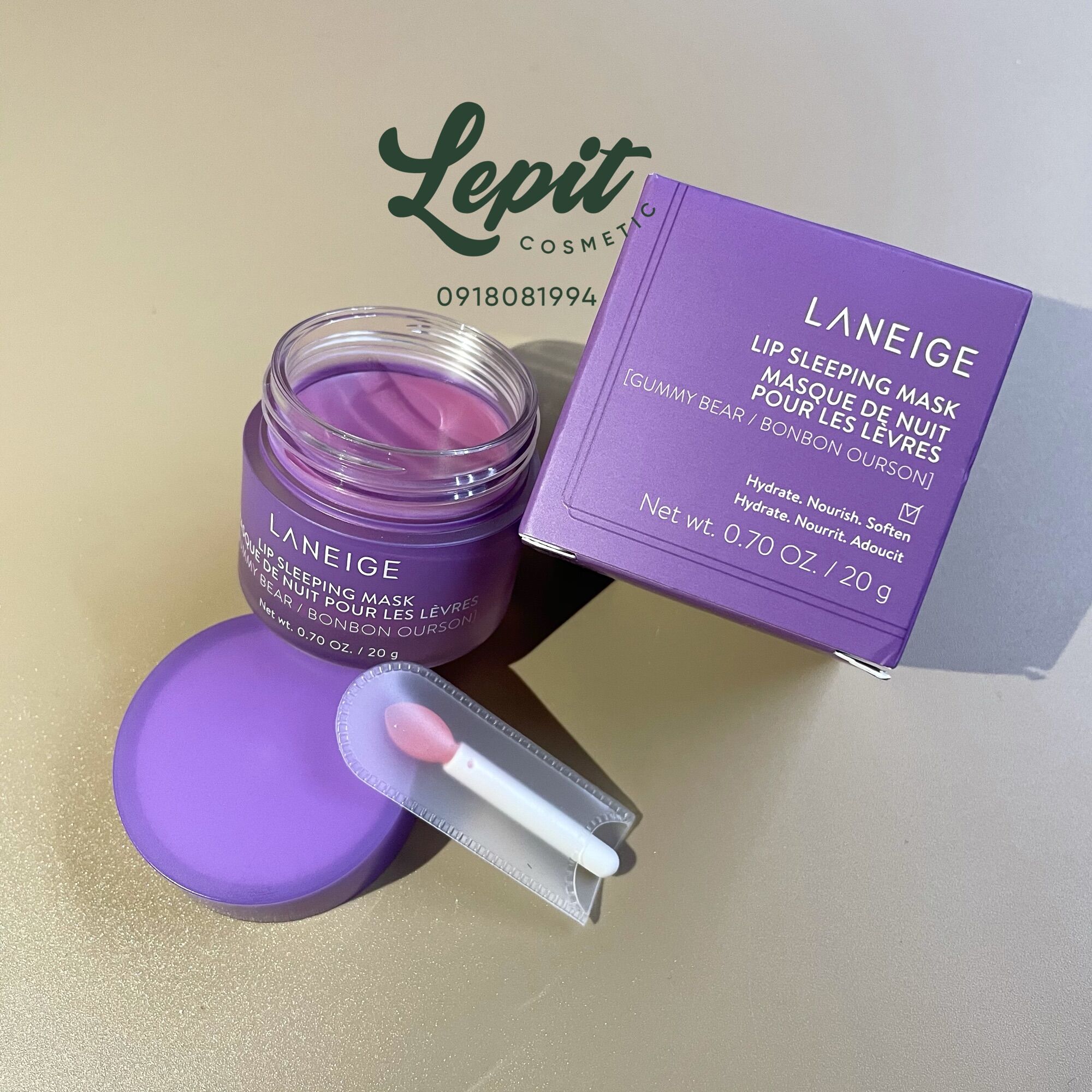 HOÀN TIỀN 15% - [New 2023] Mặt Nạ Ngủ Cho Môi Laneige Lip Sleeping Mask Ex Fullsize 20g - Lepit Cosmetic