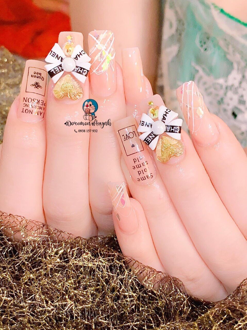 Nơ bột Nail 100% bột Mỹ (giá 1 nơ)