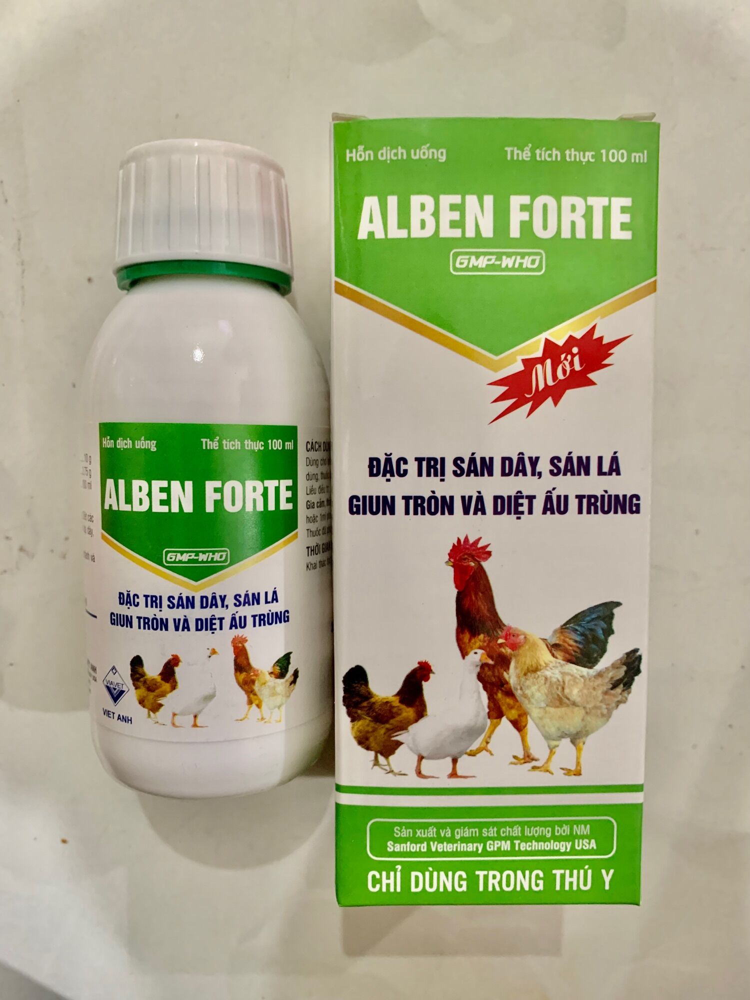 Thuốc xổ lãi gà đá