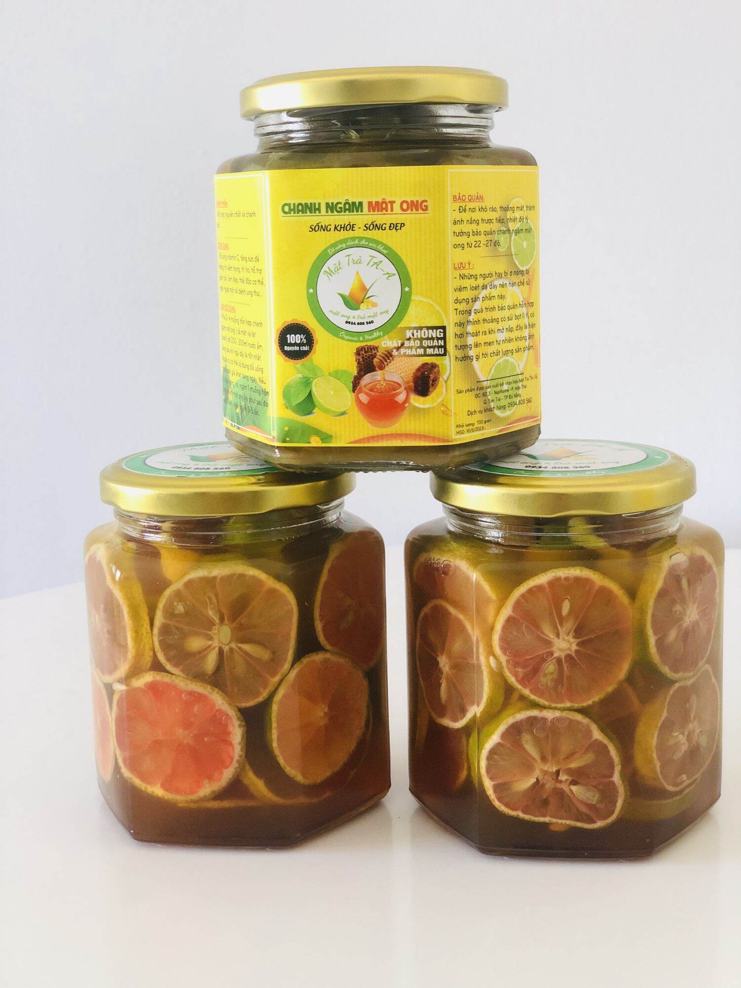 CHANH ĐÀO MẬT ONG 400ml~700gr