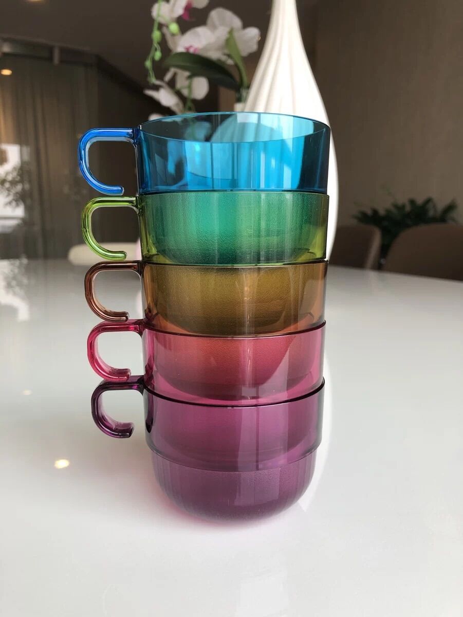 Cốc nhựa nguyên sinh Tupperware 190ml, có quai chịu nhiệt tốt, không sợ vỡ