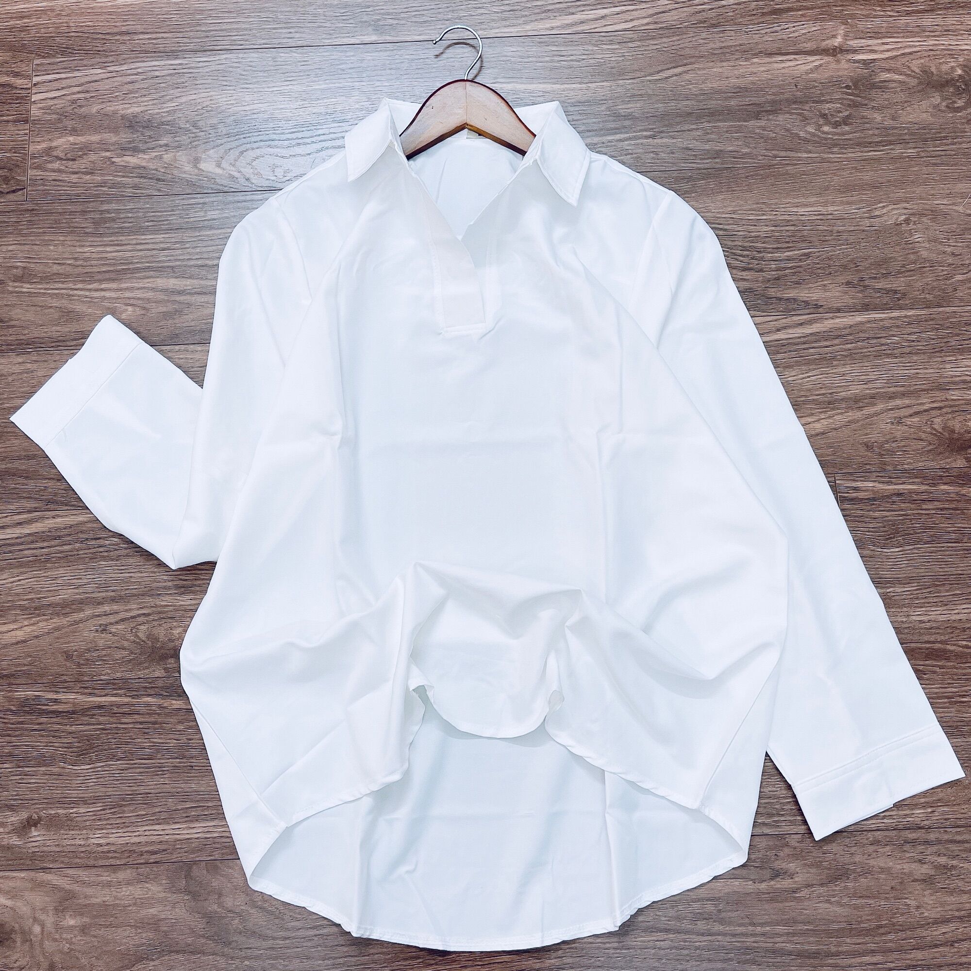 Bền Đẹp giá rẻ - Sơ Mi Trắng Nữ - Đủ Size - Big size