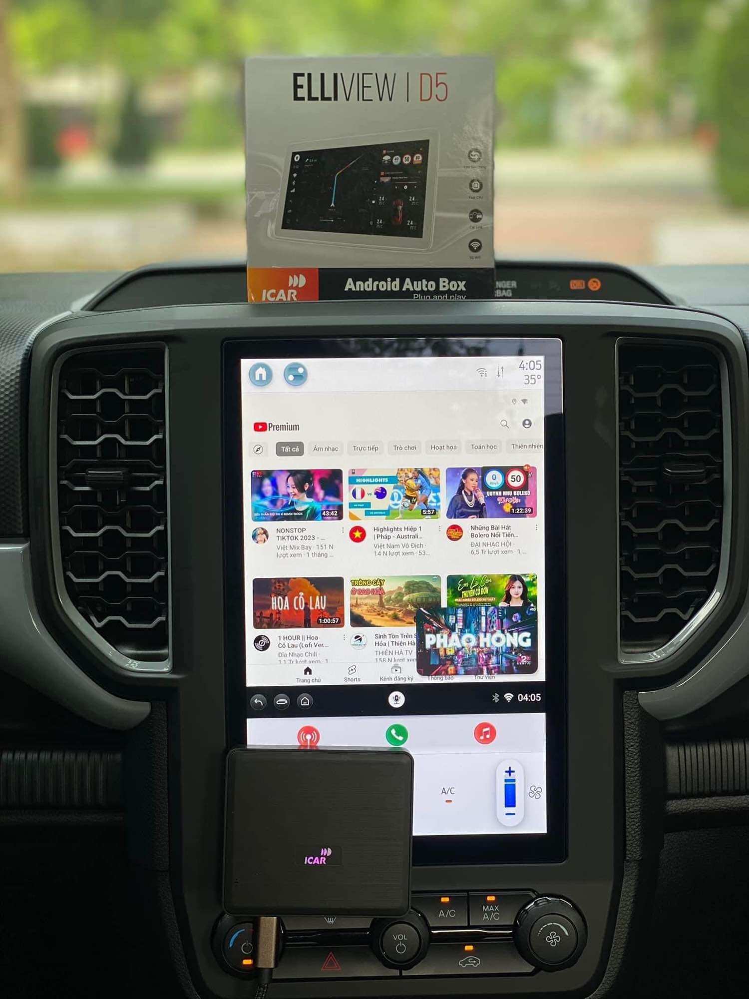 Bộ Android Box Elliview D5, D5 Premium, DE - Android Auto Box ICAR thế hệ mới 2023