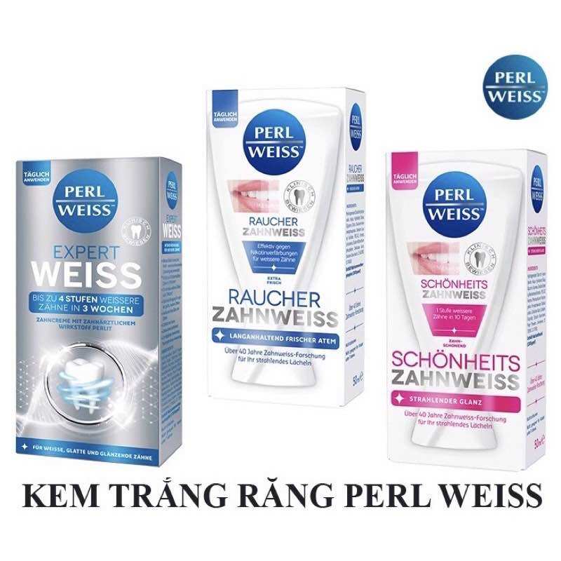 Kem đánh răng siêu trắng Perl Weiss - 50ml - Nội địa Đức