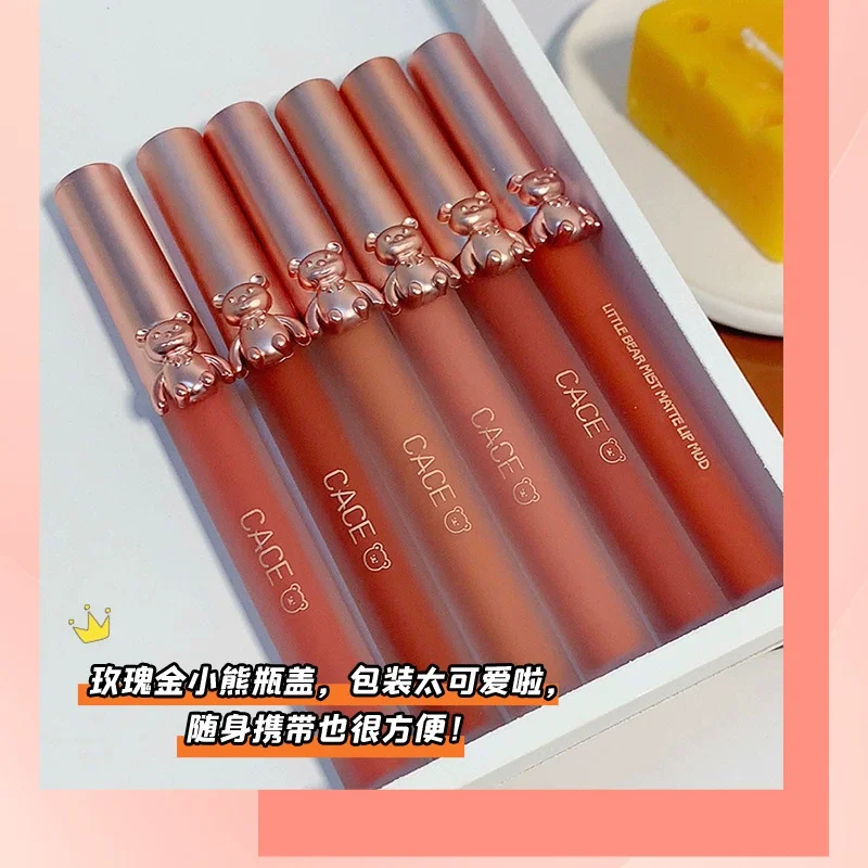 SET 5 CÂY SON KEM LÌ GẤU CACE MẪU MỚI