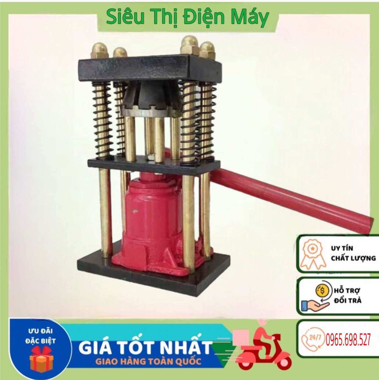 Máy bấm đầu cốt thuỷ lực, máy bấm đầu dây rửa xe phi 8mm - 14mm