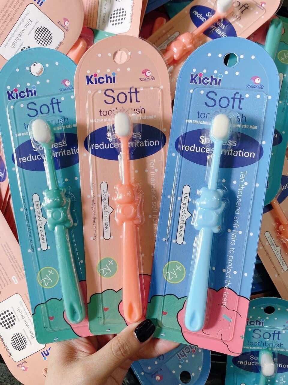 Bàn chải đánh răng xuất Nhật siêu mềm mịn Kichilachi cho bé.