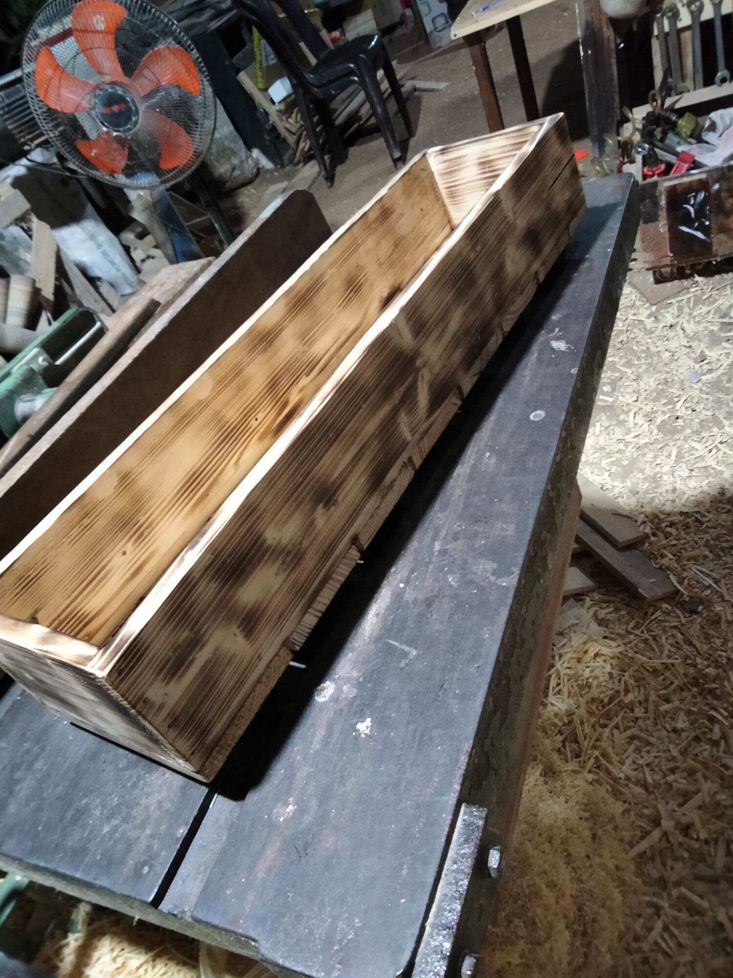 Chậu gỗ chữ nhật 50cm rộng 12cm cao 8.5cm.