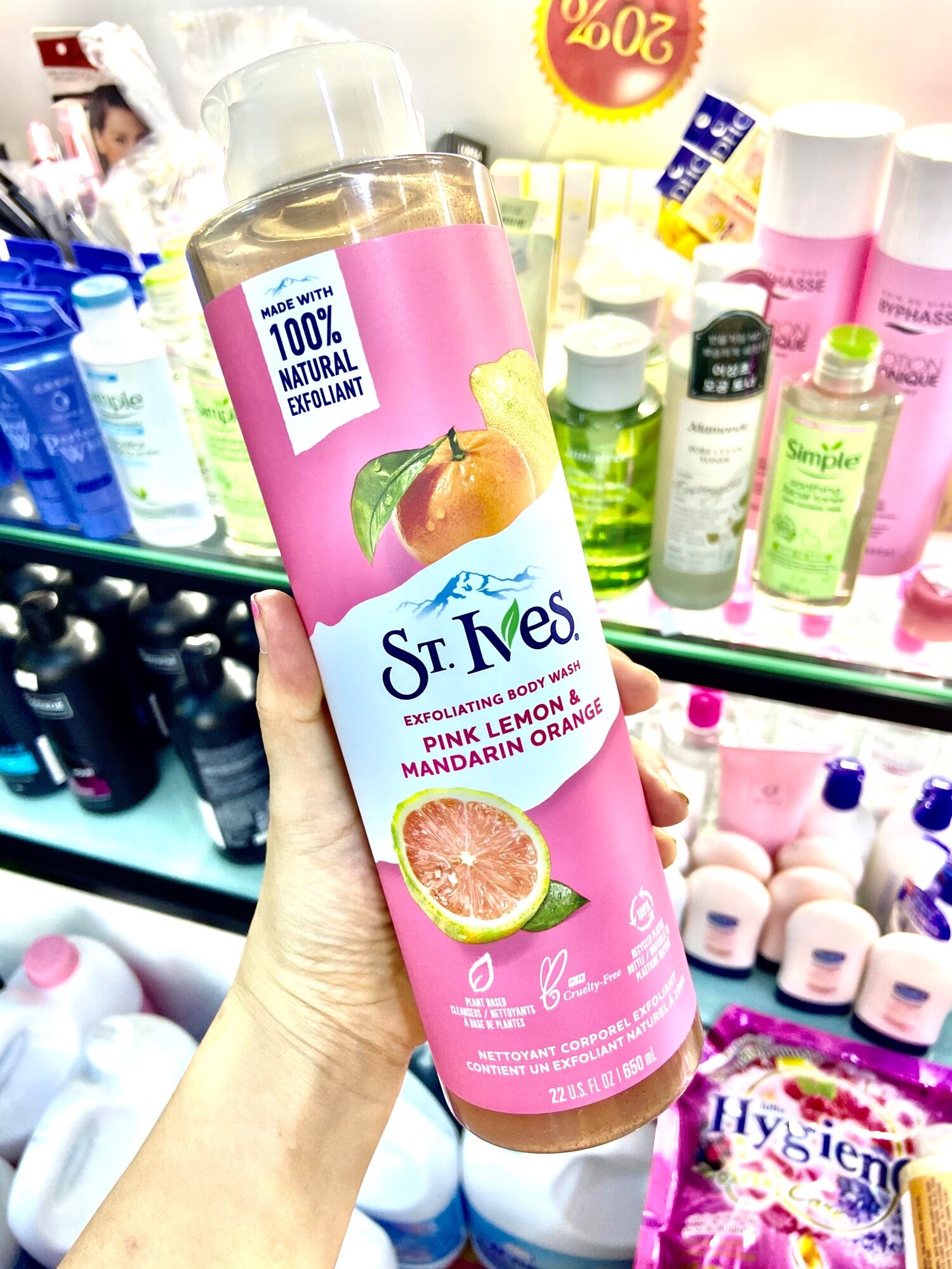 [Hcm][Mẫu Mới 2021] Sữa Tắm Trắng Da Tẩy Tế Bào Chết St.ives Stives Body Wash Mỹ 650Ml