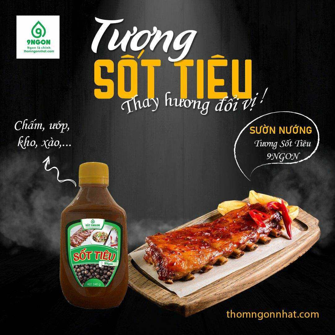 Tương sốt tiêu làm gia vị