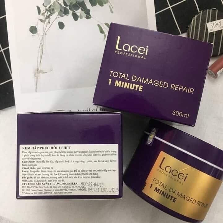 Kem ủ tóc phục hồi 1 phút lacei