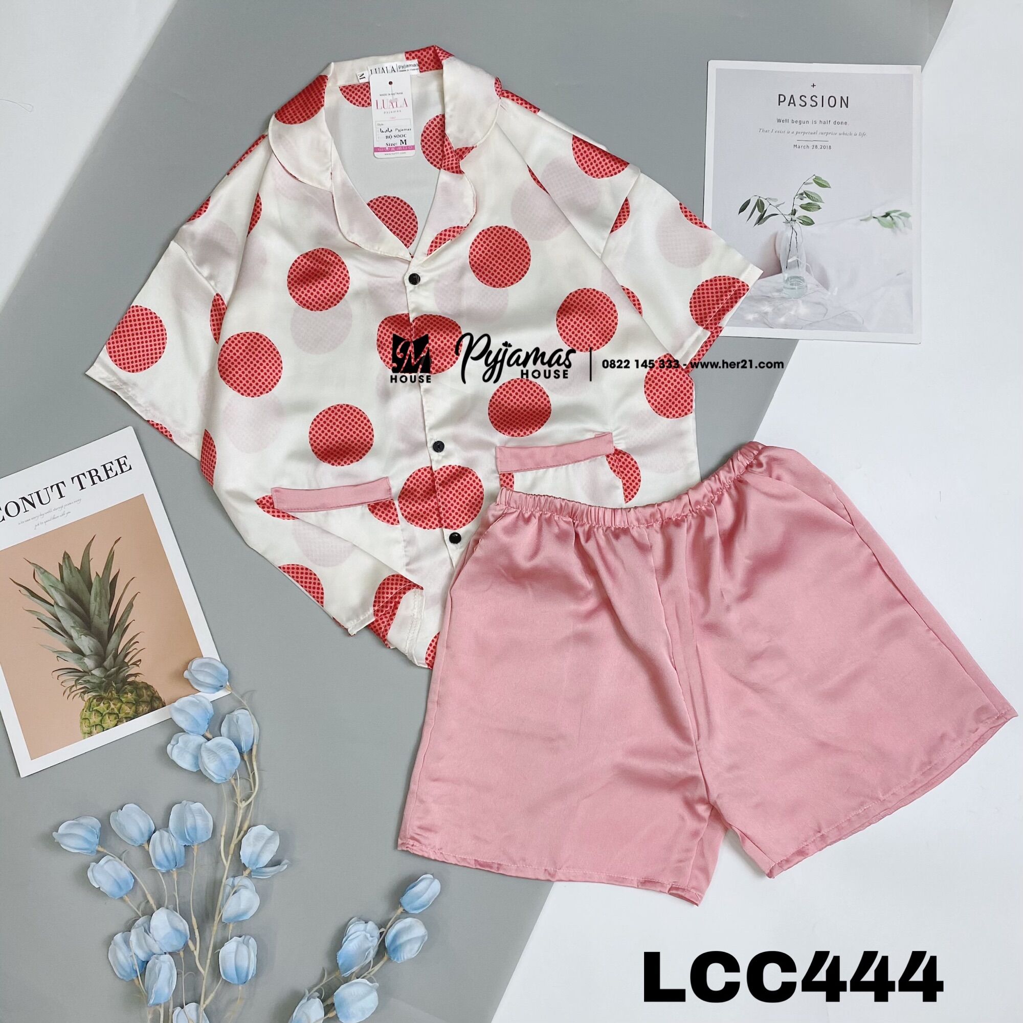 Bộ lụa cộc đùi