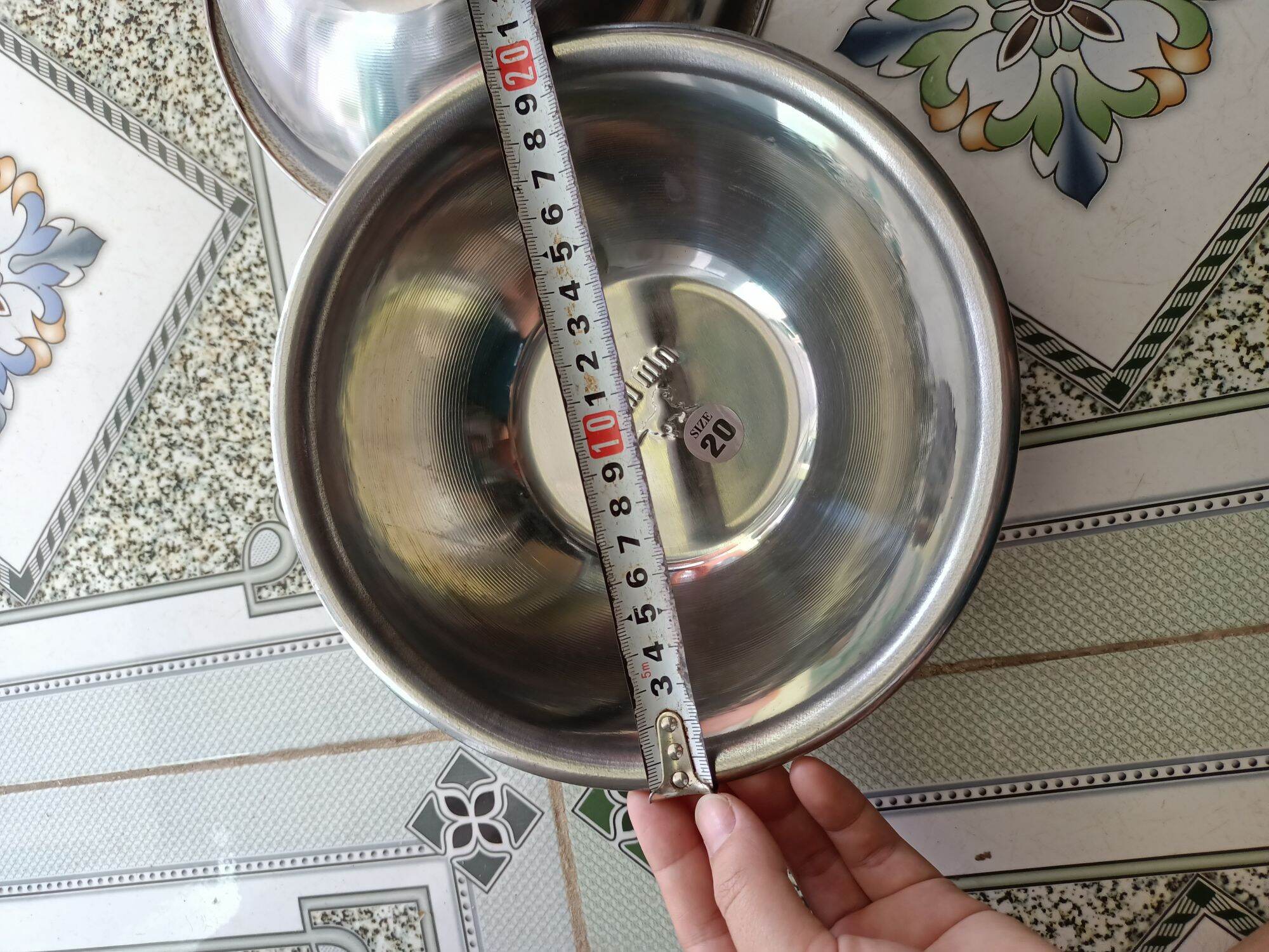 thau inox kim mã đk 20cm