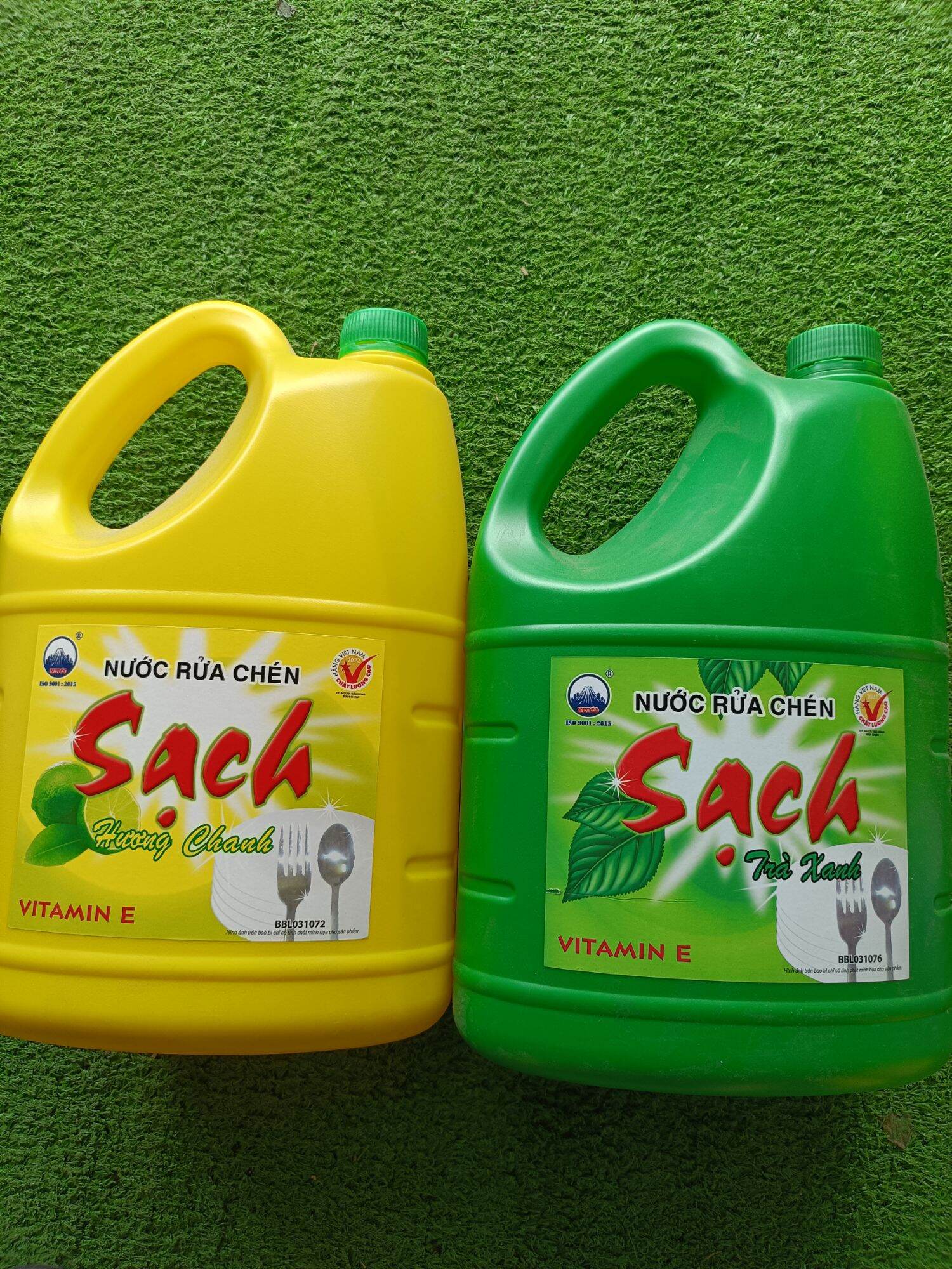 nước rửa chén sạch chanh, sạch trà can 3.8kg