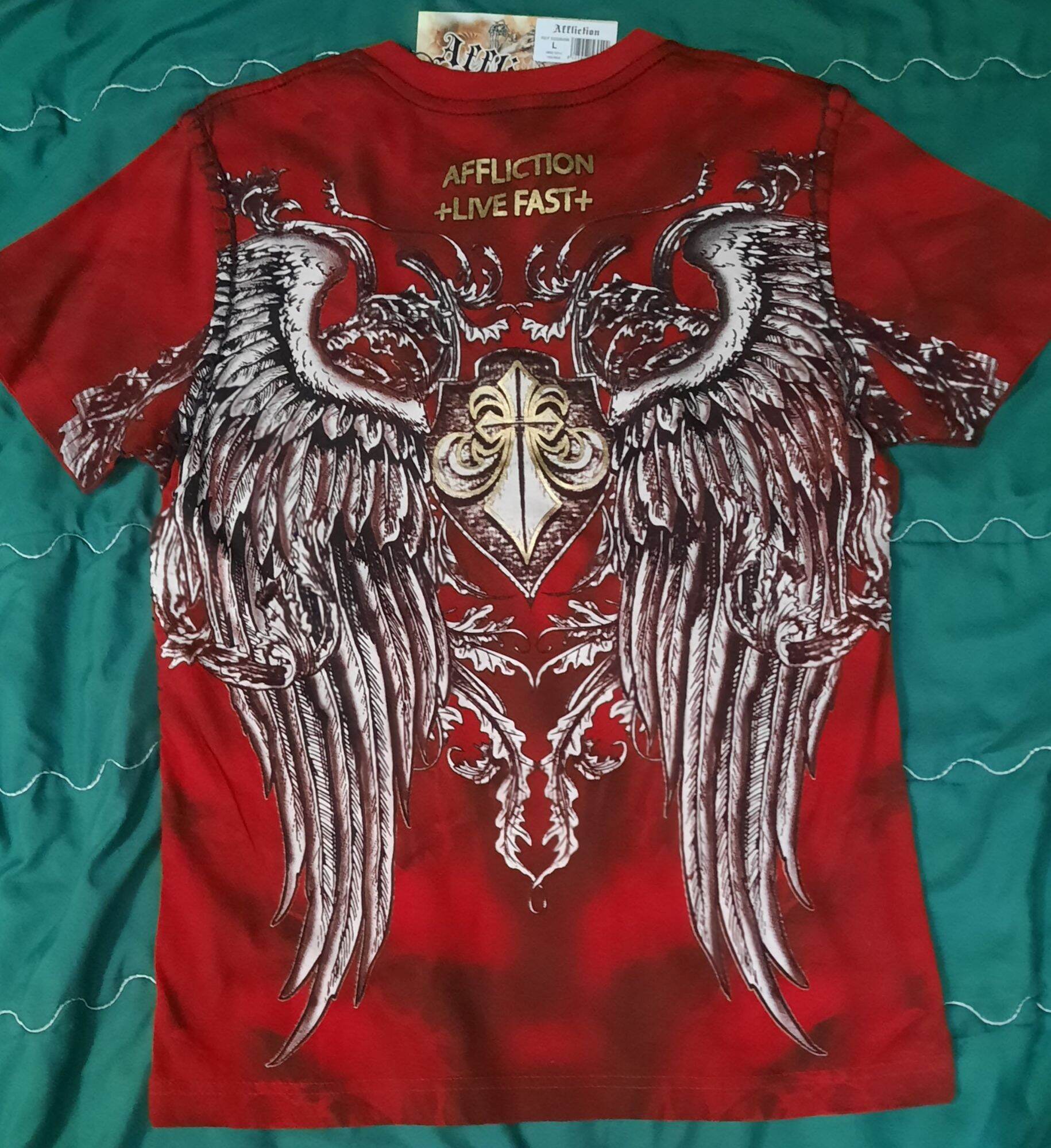 Áo thun ông địa mâu mới (size L - Rực rỡ)