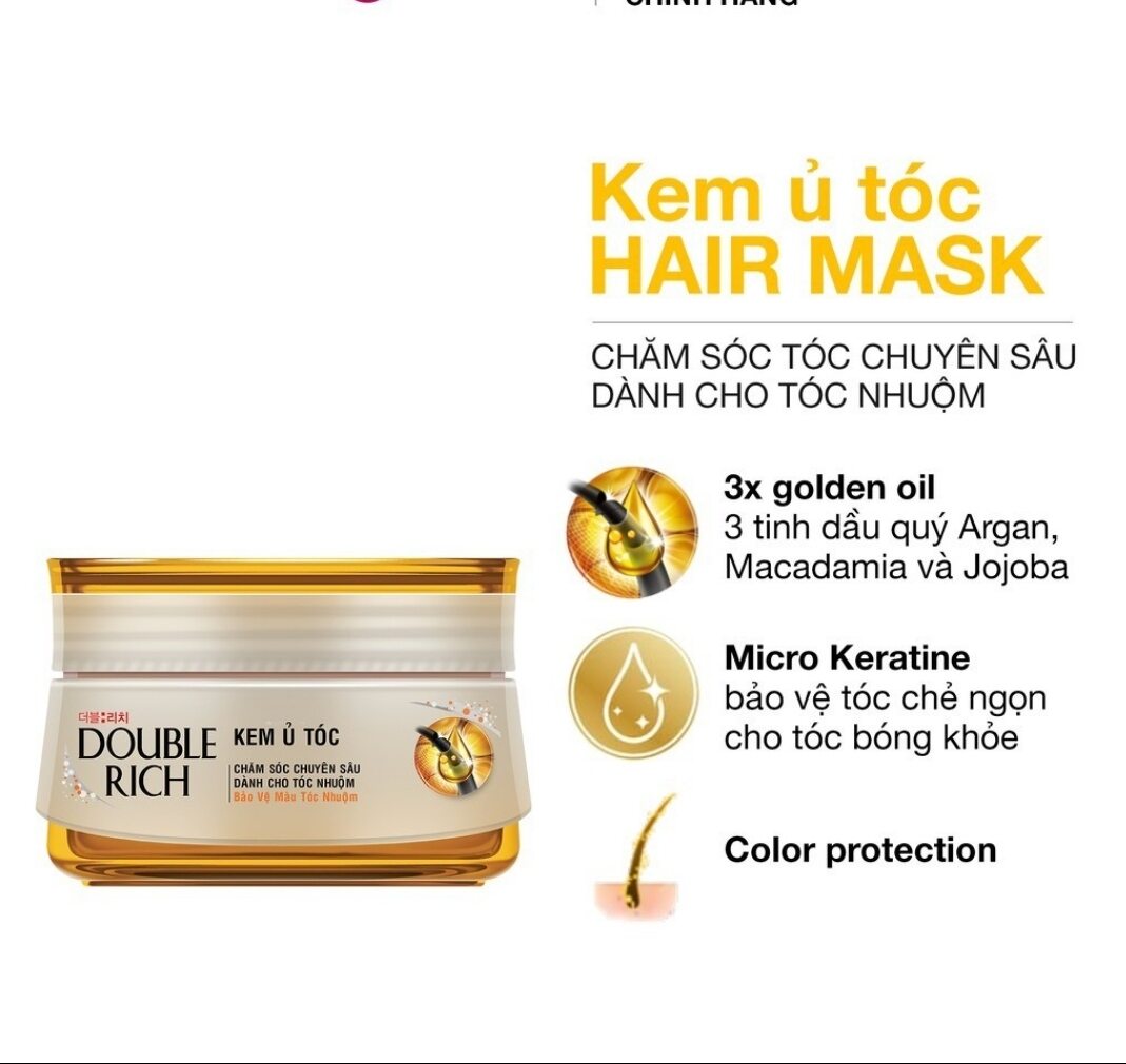 Kem ủ rũ tóc doublerich 150gr