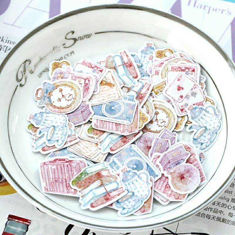 Set 70 sticker cute trang trí bullet journal dễ thương - Aimée Store