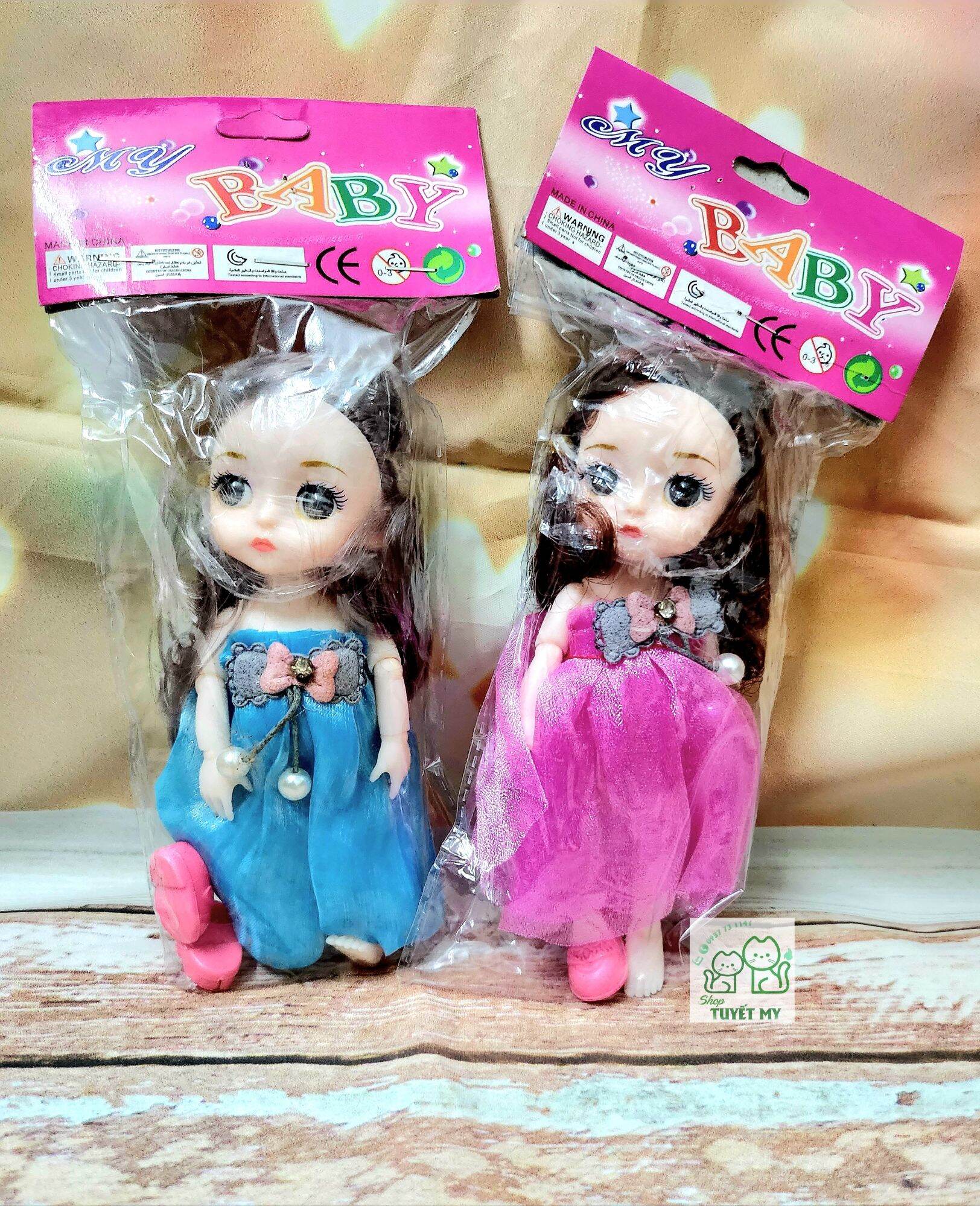 Búp bê BJD full các khớp mặc đầm dạ hội