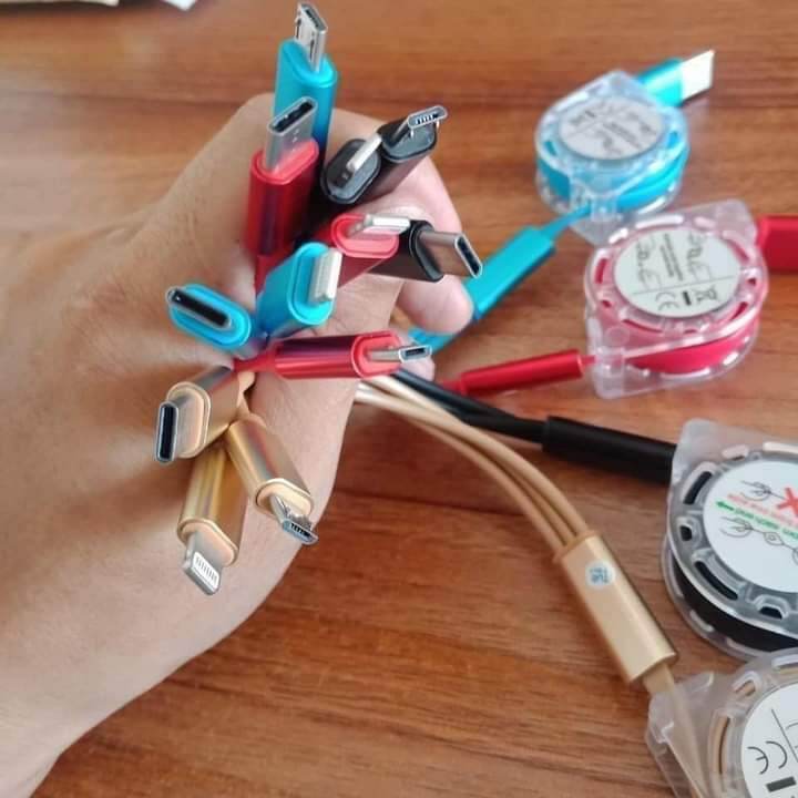 Cáp xạc dây rút 3 đầu