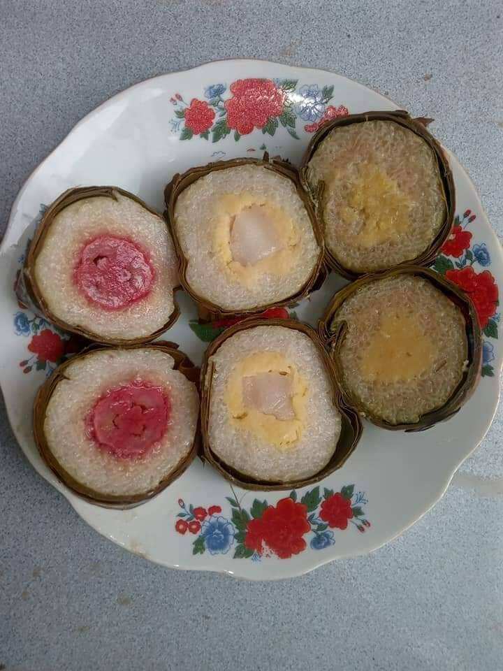 1 đòn bánh tét chuối ngon béo