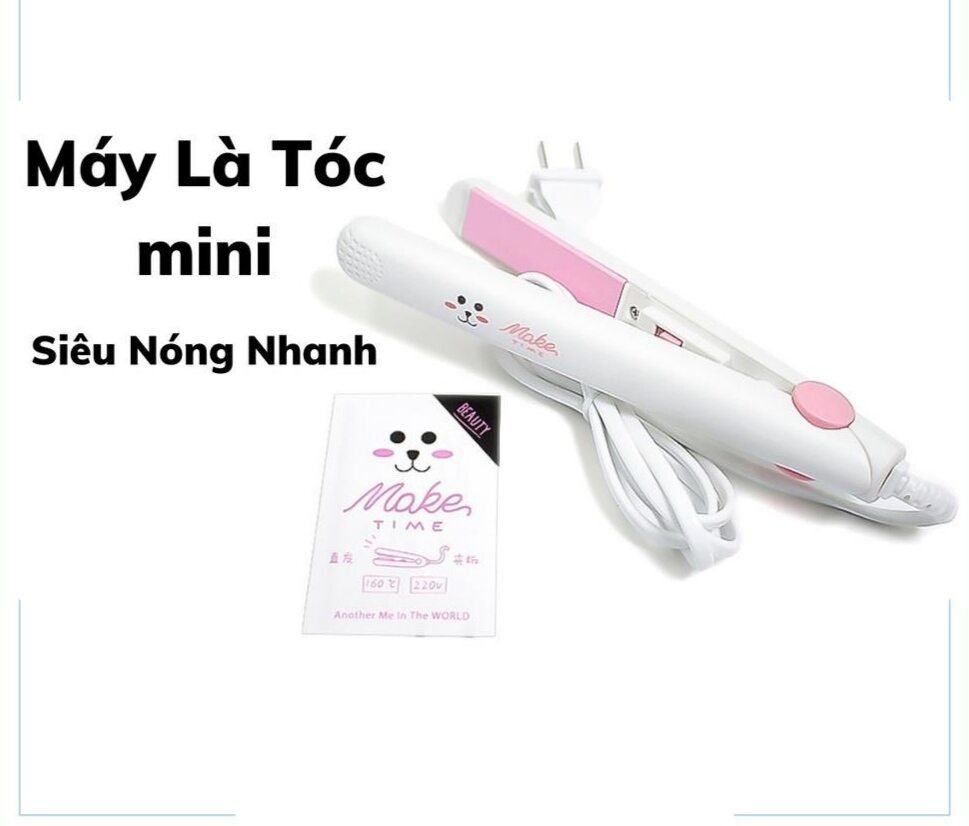 Máy ép tóc mini ( dụng cụ làm tóc thẳng, xoăn nhỏ gọn)