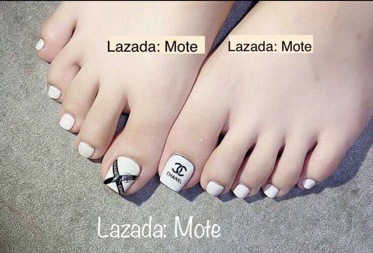 Móng Chân úp nail thiết kế