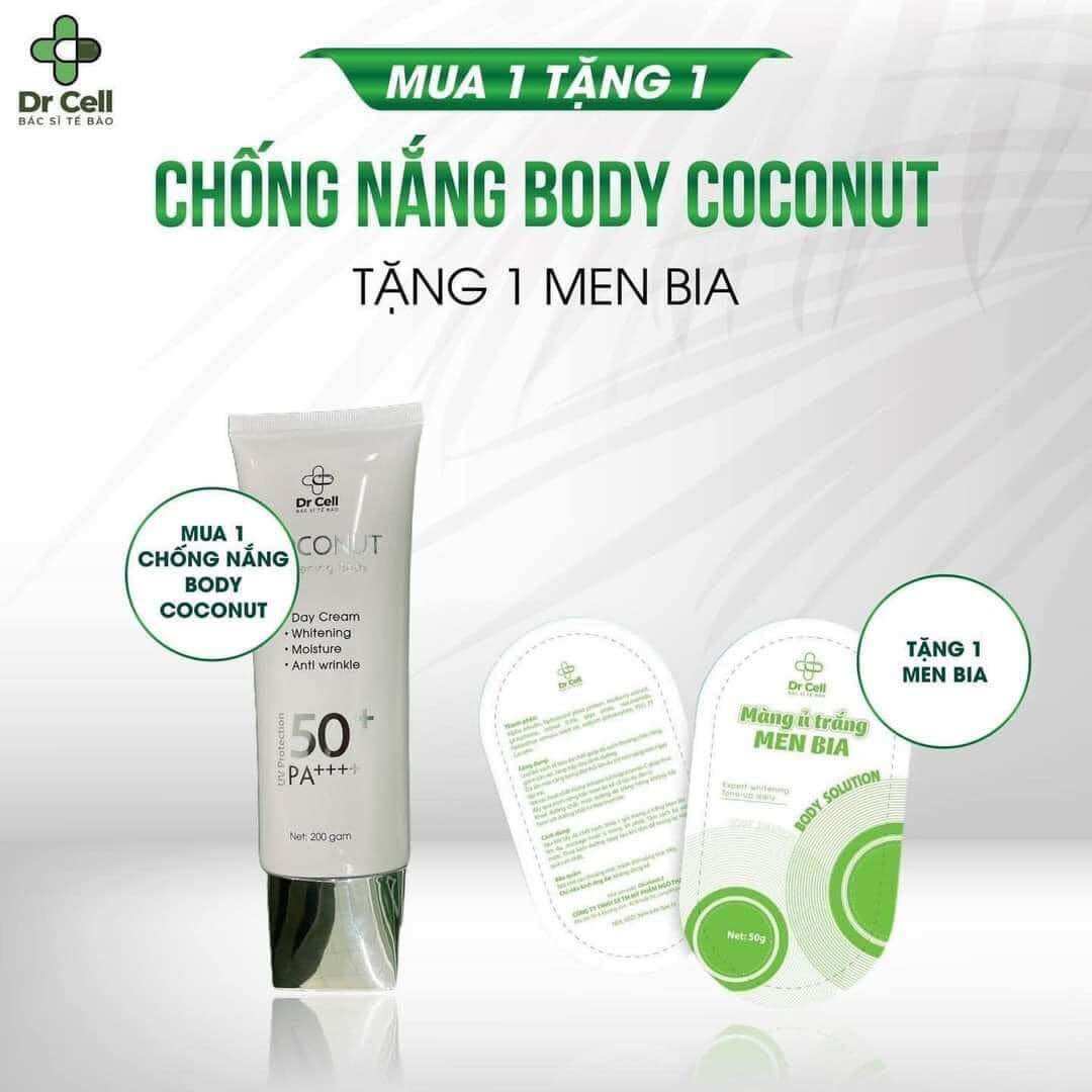 Body chống nắng coconut dr cell 200g