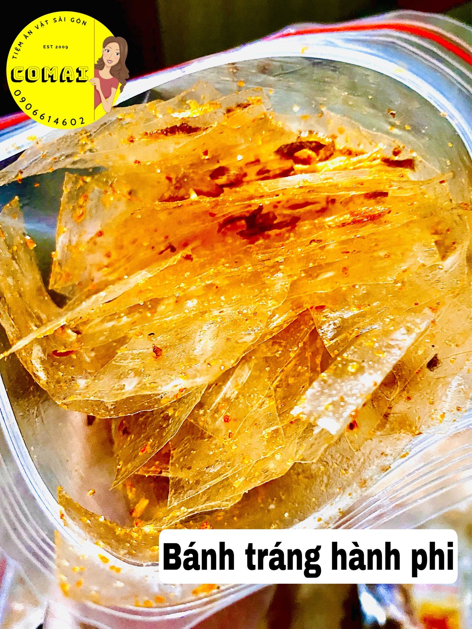 Bánh Tráng Hành Phi, Bịch Zip, 70gram