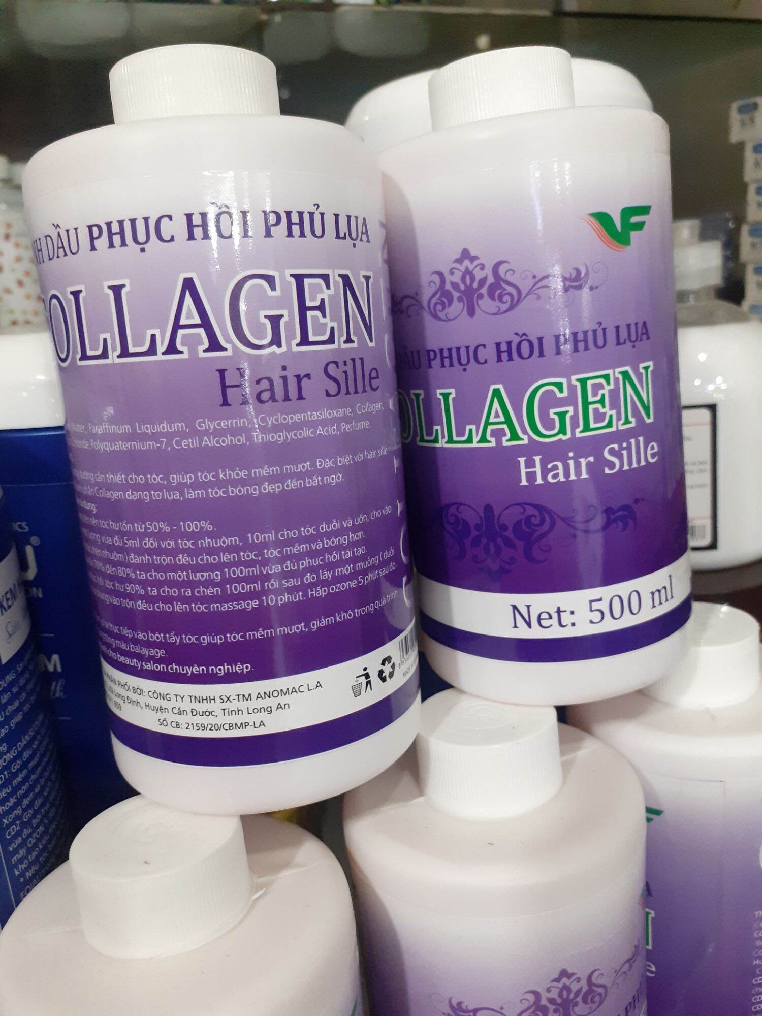 Tnh dầu phục hồi phủ lụa collagen _hair sille 500ml