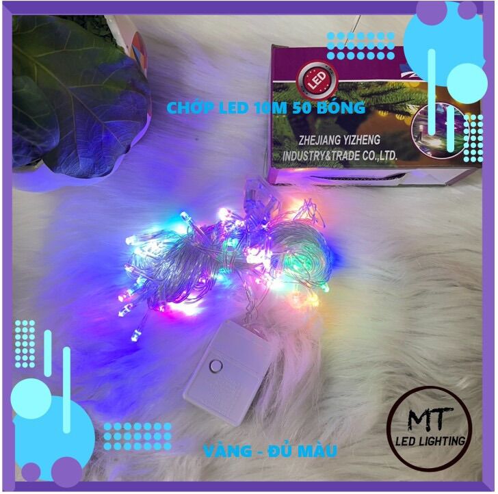 Dây đèn led trang trí chớp đủ màu 10m,4m5