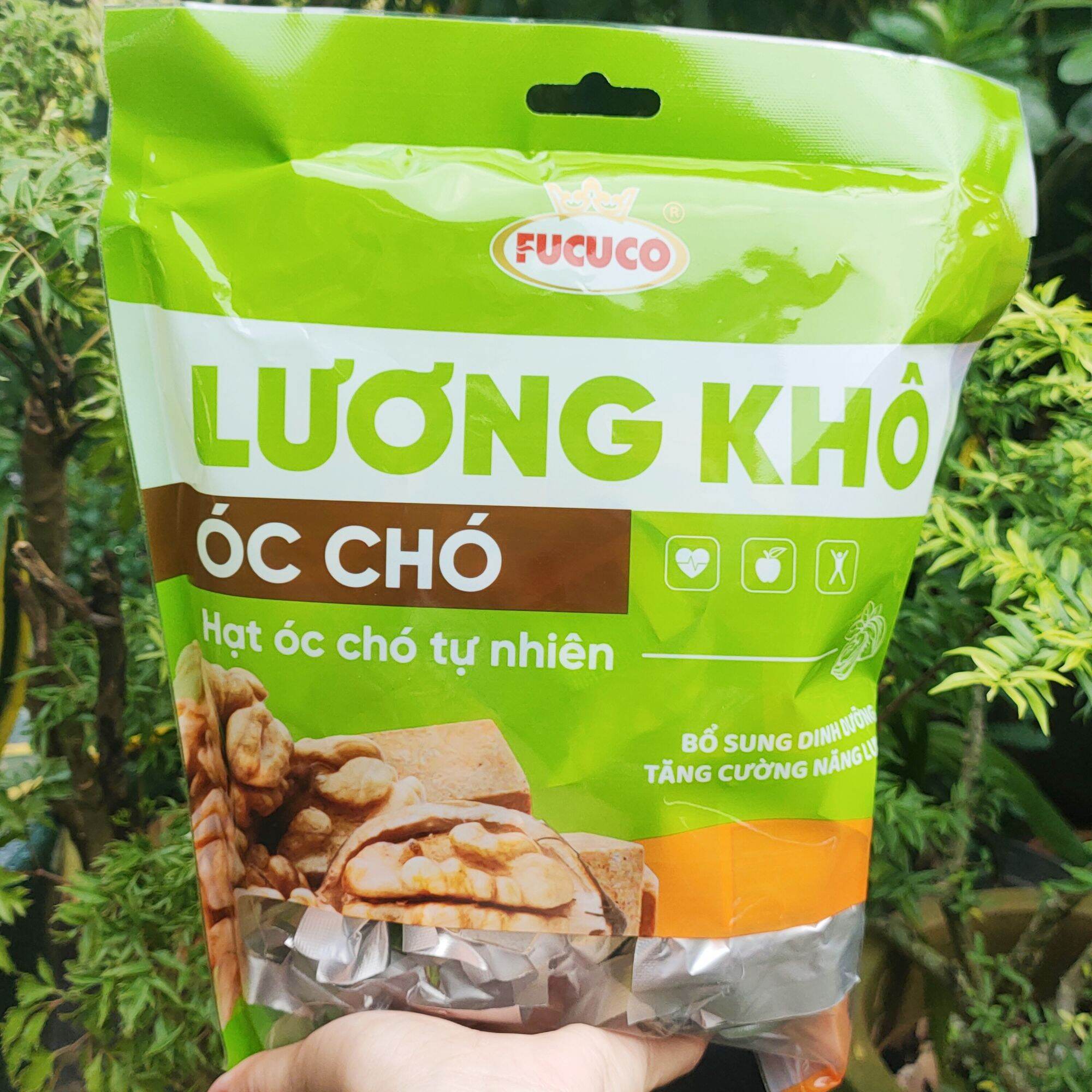 Lương khô óc chó fucuco Phú Cường ,26 viên mini được hút chân không tiện lợi (400g) [Xuất xứ Việt Nam]