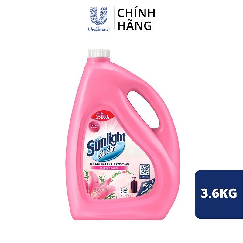 Nước lau sàn sunlight lily 3.6ký
