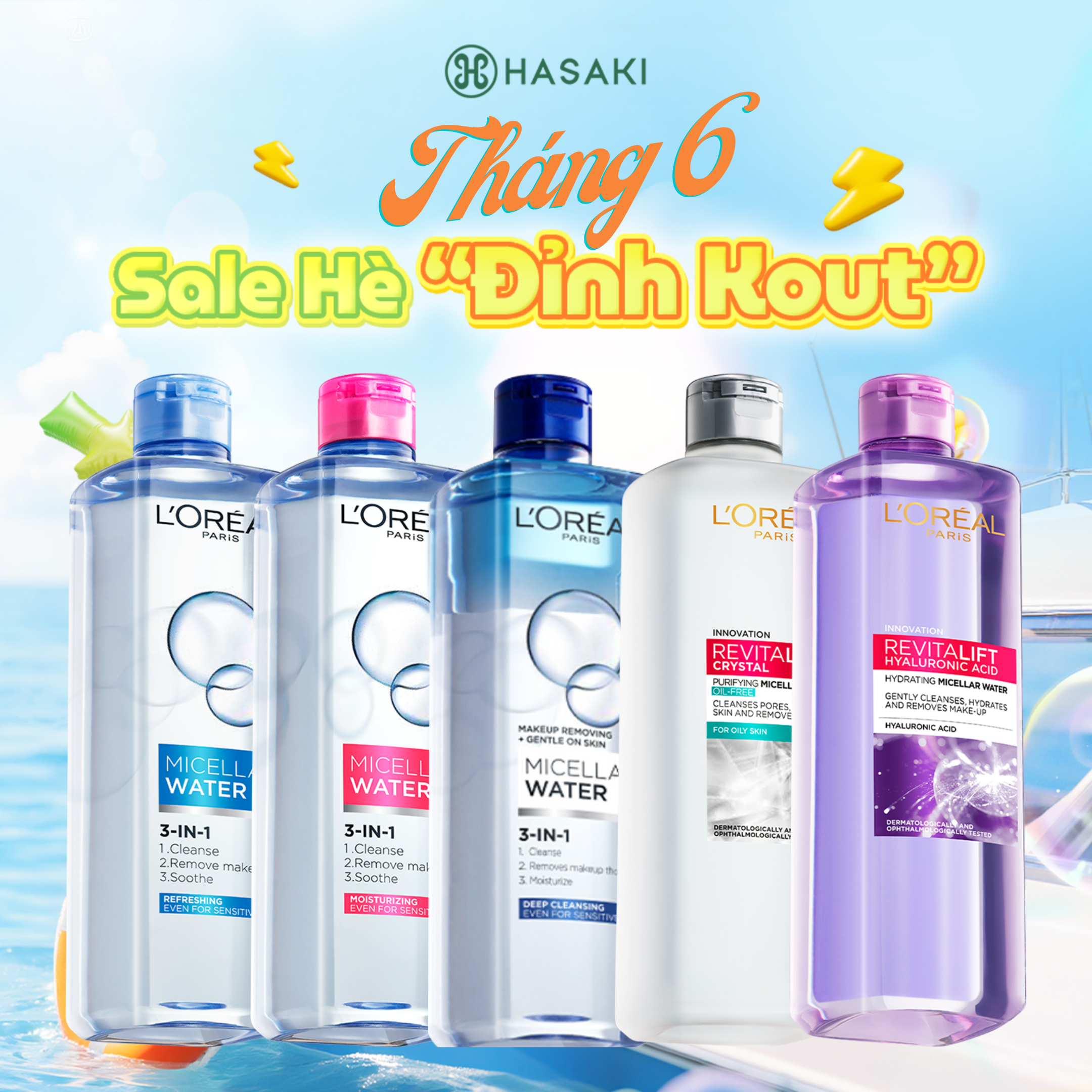 [DAILY] Nước Tẩy Trang L'Oréal Paris Micellar Water 400ml Hasaki Sản Phẩm Chính Hãng
