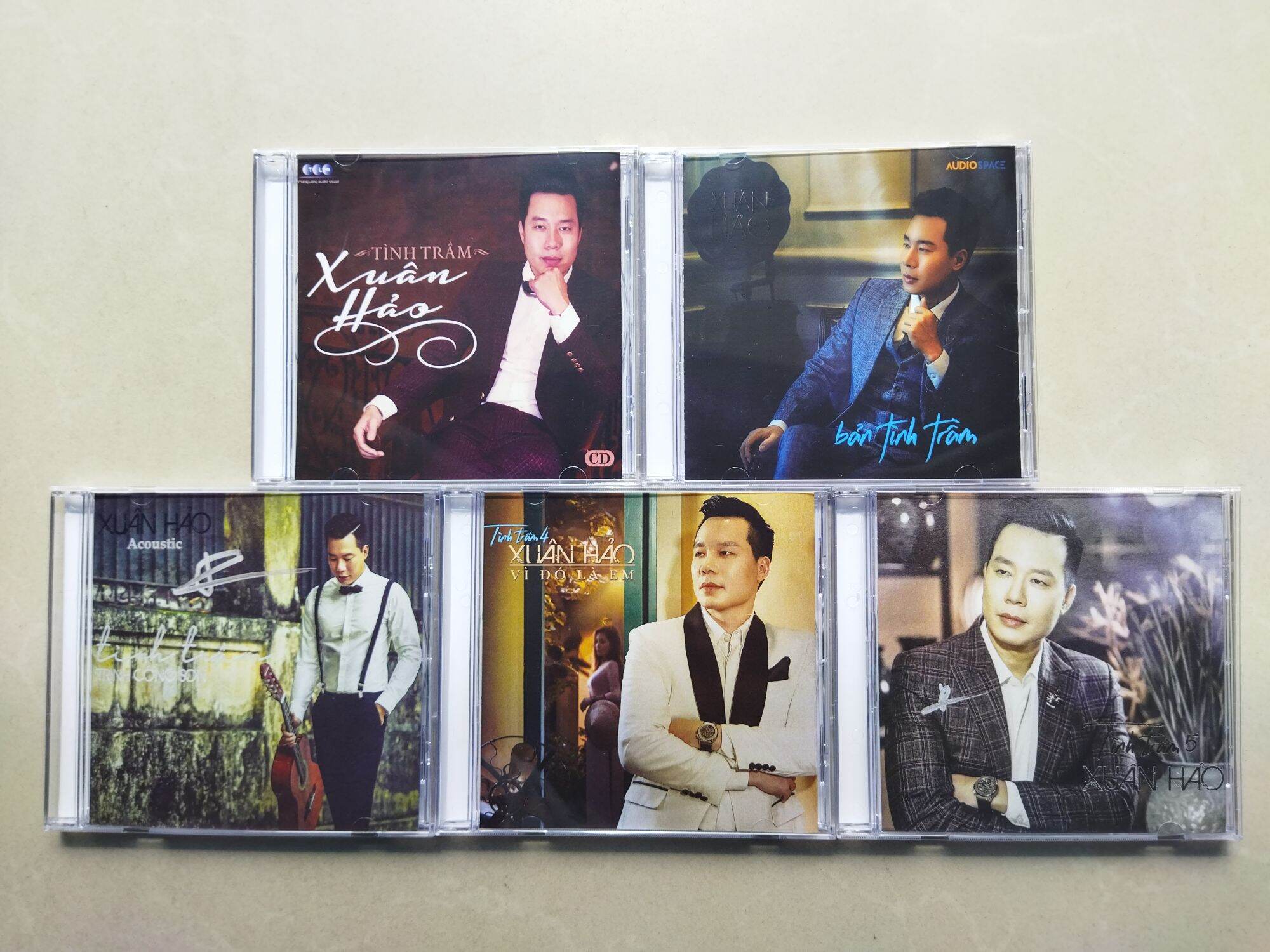Bộ 5 cd xuân hảo tình trầm 1-5 phono