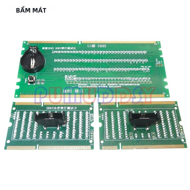Bo Mạch Chủ Máy Tính Xách Tay DDR2/DDR3/DDR4 Khe Cắm Bộ Nhớ Máy Phân Tích Chẩn Đoán Thẻ Kiểm Tra SDRAM SO-DIMM Pin Out Máy Tính Xách Tay LED Tester B Giá 322,000 Đồng*Miễn phí vận chuyển