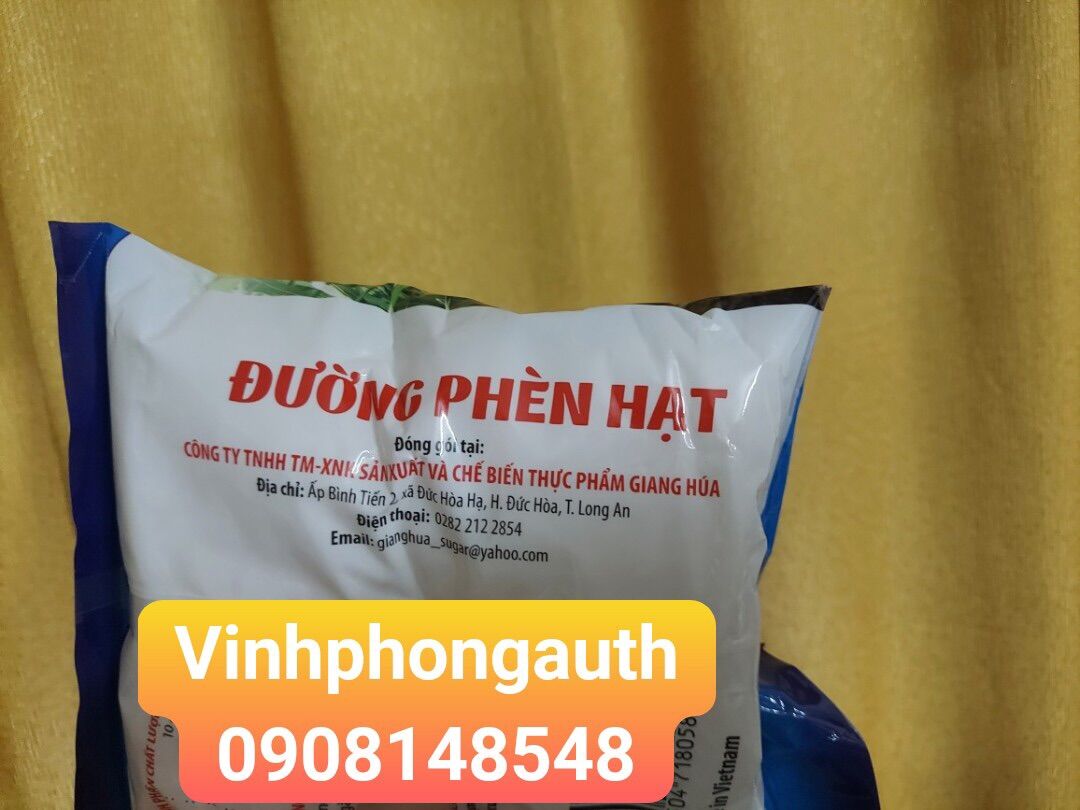 Đường Phèn Hạt Long An - Hiệu Giang Húa / Gói 500GR