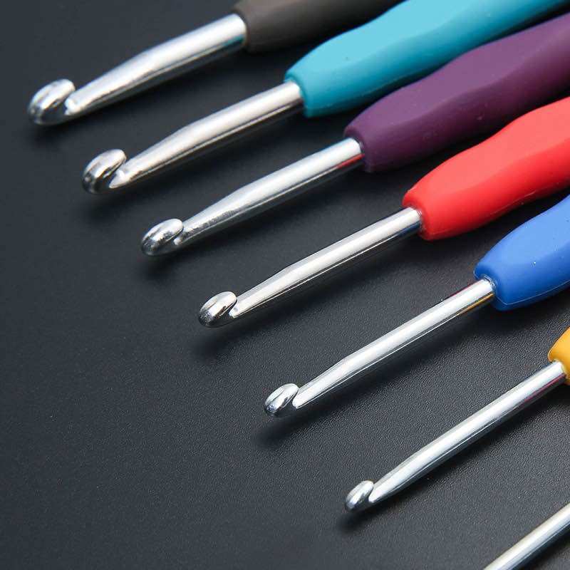 [Shop Bông bán len] Móc len kim loại cán dẻo