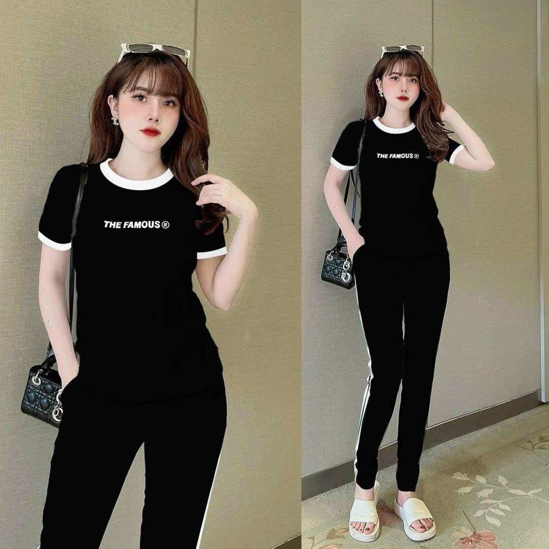 SÉT BỘ DÀI NỮ COTTON THÊU QUẦN PHỐI SỌC CAO CẤP