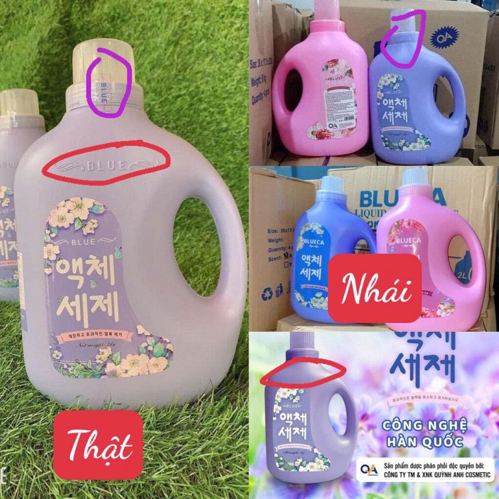 [Hàng chính hãng] Nước giặt xả Blue Hàn Quốc 2L siêu thơm