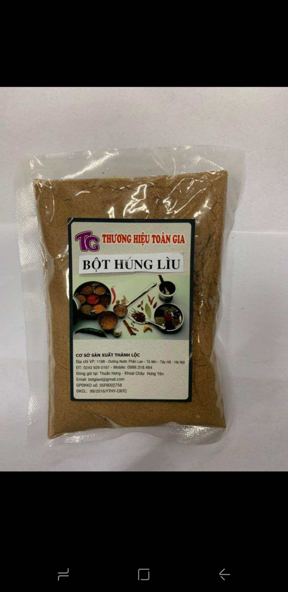 Bột húng lìu gói 100g