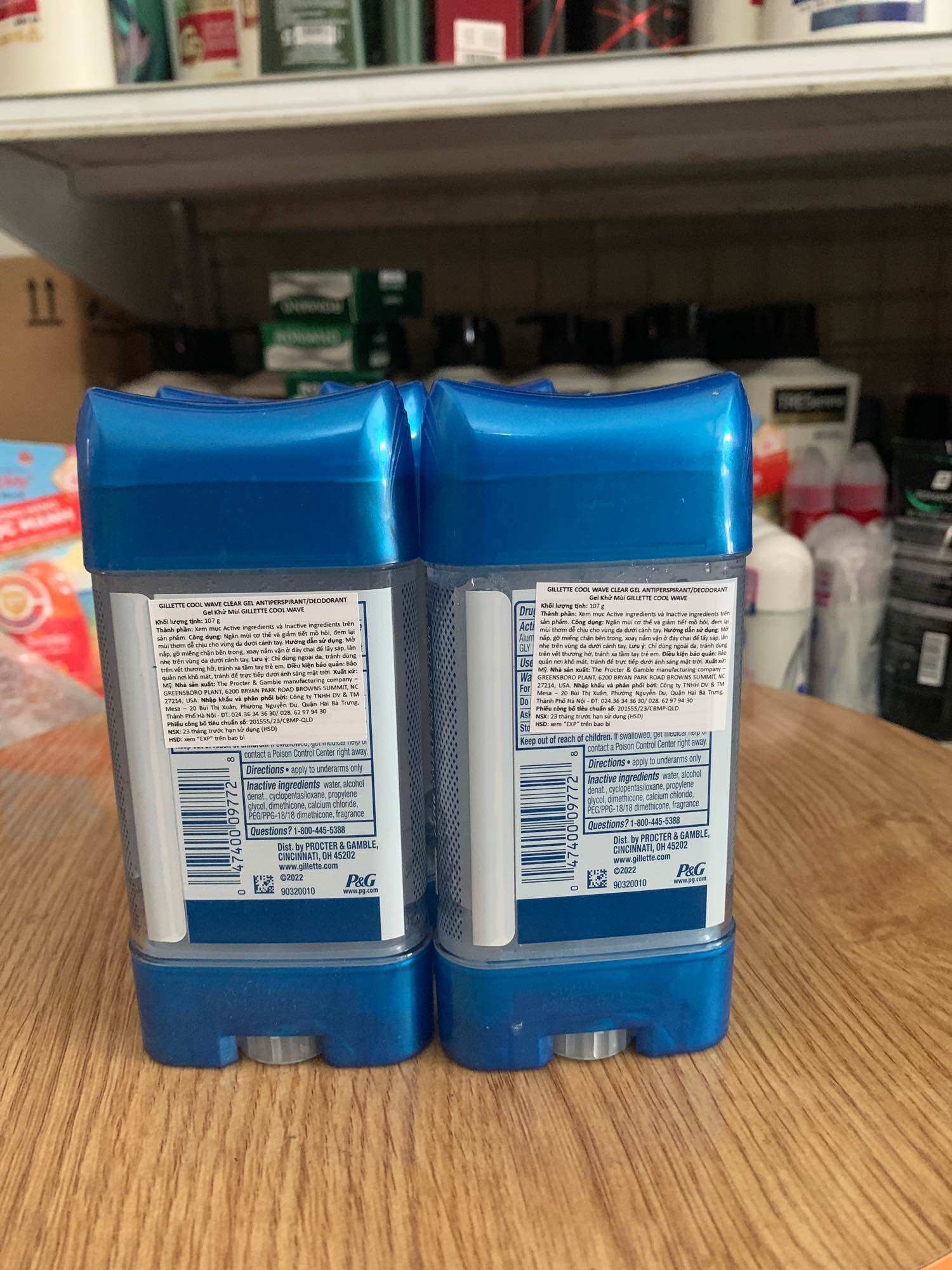 (USA 107g) Lăn Khử Mùi Gillette Clear Gel 107g