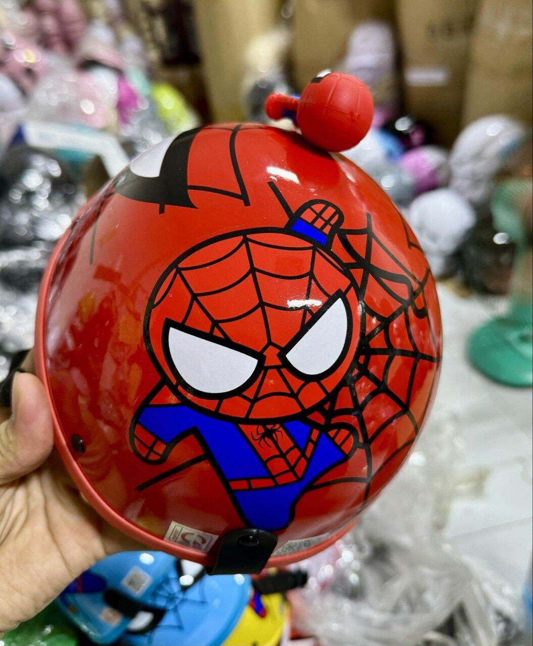 Siêu nhân người nhện Mũ bảo hiểm trẻ em ( size từ 4_6 tuổi)  mũ  nhẹ cho bé